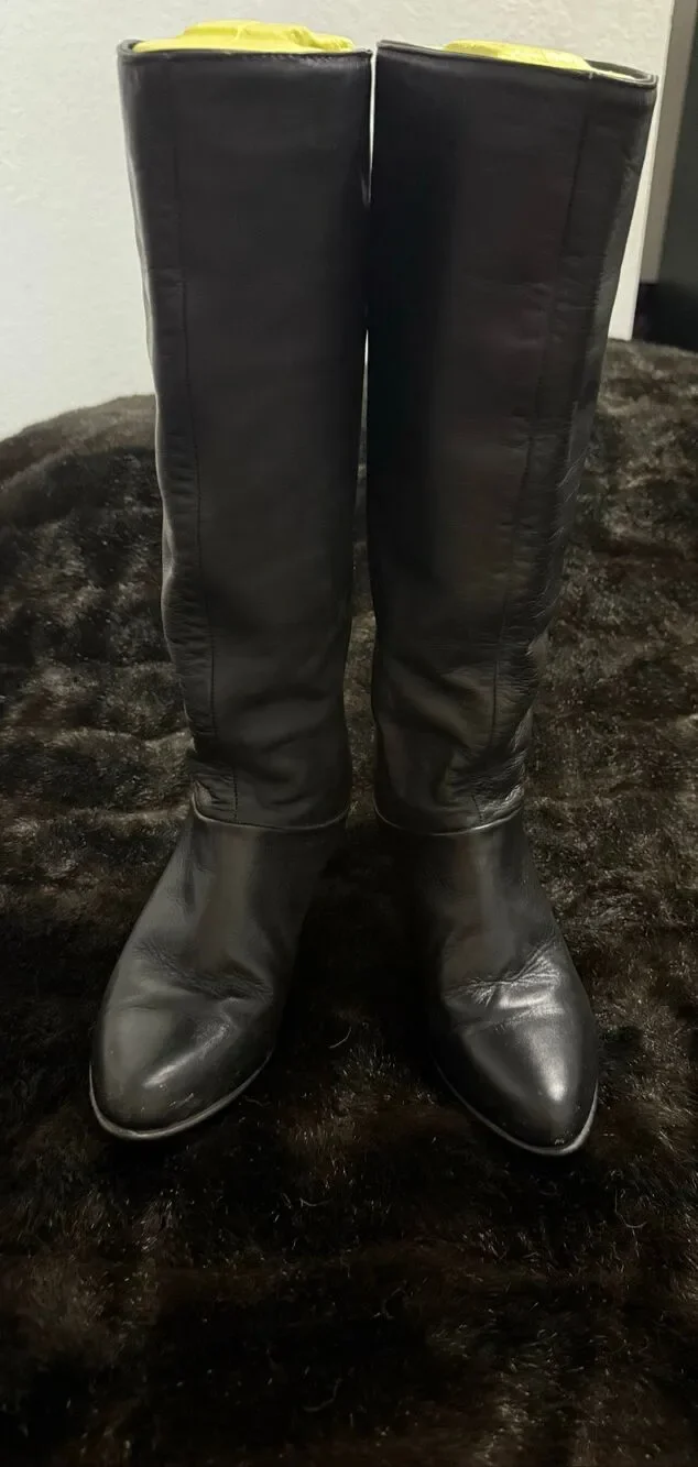 Frye Vintage Shoes - Black butter soft Knee High Leather Boots 8 M